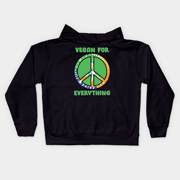 Vegan For Everything Kids Hoodie by MZeeDesigns